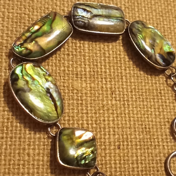 Coldwater creek abalone organic shell bracelet - Picture 4 of 8